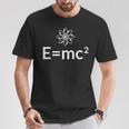 Fun EMc^2方程式 物理学 相対性 アトムロゴ EMc2 Tシャツ 面白い贈り物